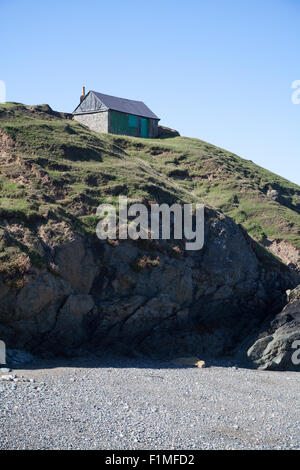 An Abandoned Fishing Hut On A Clifftop At Porth Ysgaden, Tudweiliog 