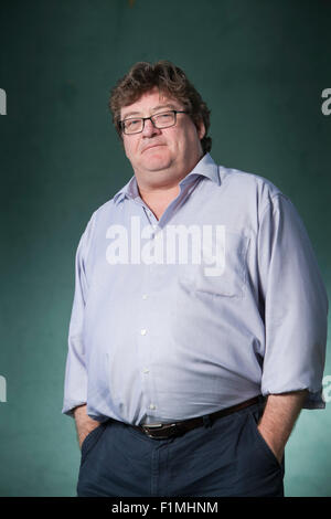 John Burnside, the Scottish writer and poet, at the Edinburgh International Book Festival 2015. Edinburgh, Scotland. 16th August 2015 Stock Photo