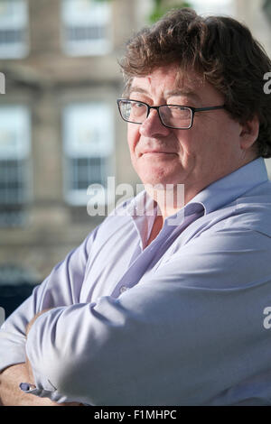 John Burnside, the Scottish writer and poet, at the Edinburgh International Book Festival 2015. Edinburgh, Scotland. 16th August 2015 Stock Photo