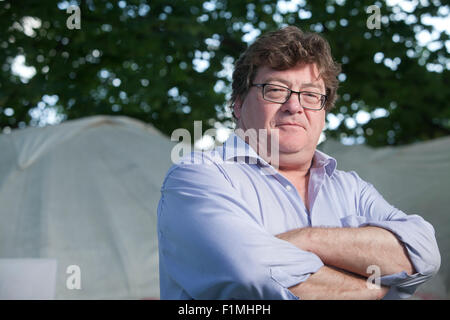 John Burnside, the Scottish writer and poet, at the Edinburgh International Book Festival 2015. Edinburgh, Scotland. 16th August 2015 Stock Photo