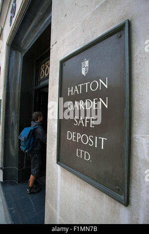 Hatton Garden Safe Deposit Ltd, London, EC1 Stock Photo