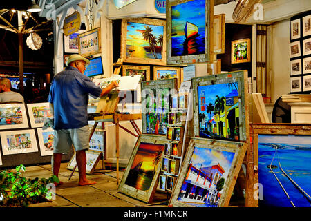 Scenes from Duval Street in Key West Florida USA Stock Photo