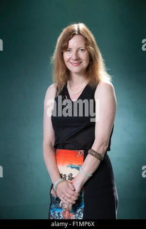 Dr Ruth Scurr , the British writer, historian and literary critic, at the Edinburgh International Book Festival 2015. Edinburgh, Scotland. 17th August 2015 Stock Photo