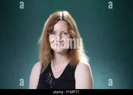 Dr Ruth Scurr , the British writer, historian and literary critic, at the Edinburgh International Book Festival 2015. Edinburgh, Scotland. 17th August 2015 Stock Photo