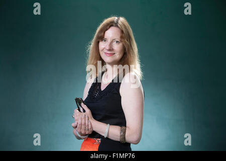 Dr Ruth Scurr , the British writer, historian and literary critic, at the Edinburgh International Book Festival 2015. Edinburgh, Scotland. 17th August 2015 Stock Photo