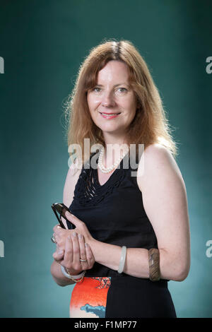 Dr Ruth Scurr , the British writer, historian and literary critic, at the Edinburgh International Book Festival 2015. Edinburgh, Scotland. 17th August 2015 Stock Photo