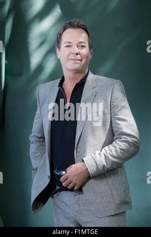 Julian Clary, the English comedian and novelist, at the Edinburgh International Book Festival 2015. Edinburgh, Scotland. Stock Photo