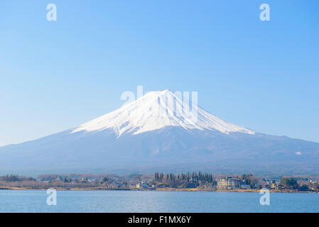 Mt.Fuji and Kawaguchiko Stock Photo