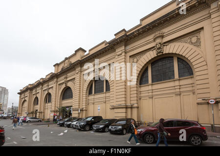 Parking lot, Mercado Municipal (Municipal Market of Sao Paulo), Sao Paulo, Brazil Stock Photo