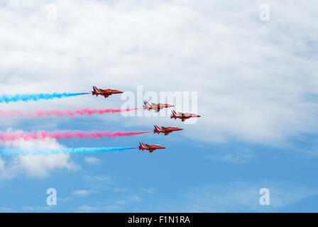 Red Arrows at Goodwood festival of speed Stock Photo