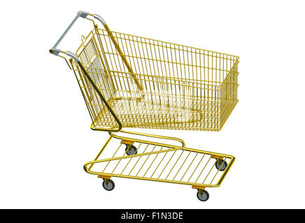 shopping cart isolated on white background Stock Photo