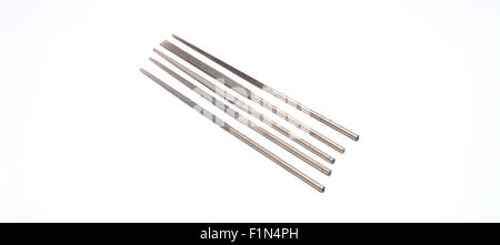 five small rasp on a white background Stock Photo
