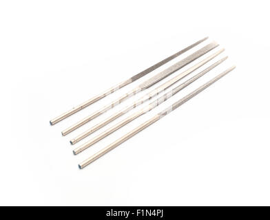 five small rasp on a white background Stock Photo