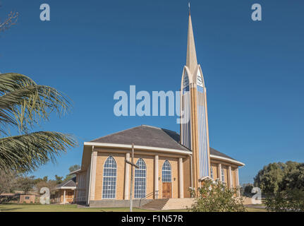 The Dutch Reformed Church in Hopetown, a small town on the banks of the Gariep River (Orange River) in the Northern Cape Provinc Stock Photo