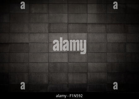 Black tiled grid pattern background Stock Photo