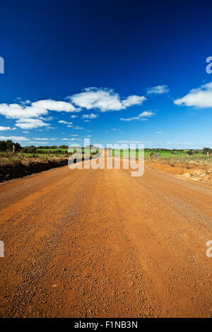 Unsealed road Stock Photo