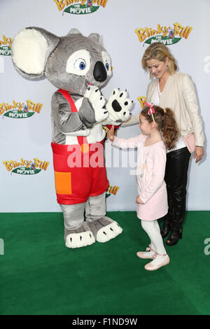 Sydney, Australia. 5 September 2015. Pictured: Sandra Sully. Celebrities arrived on the green carpet at Hoyts Entertainment Quarter, Moore Park for the Sydney Premiere of Blinky Bill. Credit: Richard Milnes/Alamy Live News Stock Photo