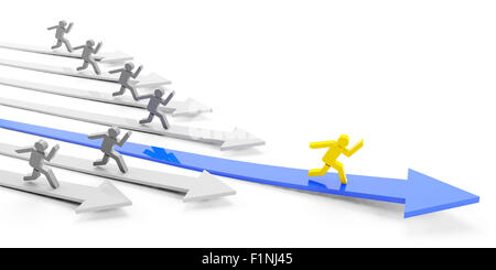 Winning Progress Progress in Business as a Competition Race Stock Photo - Alamy