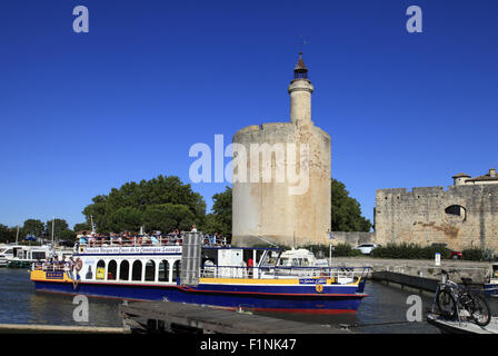 Boating Holidays in Aigues Mortes, Gard, Languedoc-Roussillon, France Stock Photo