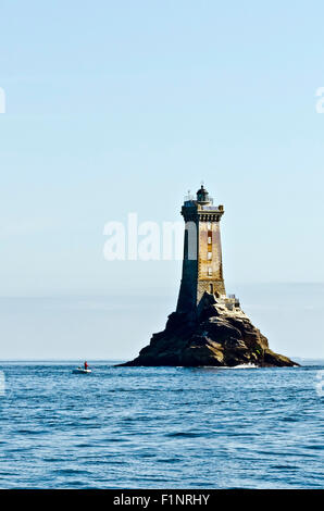 Pointe du Raz and Raz de Sein with lighthouse La Vieille Ushant Stock Photo