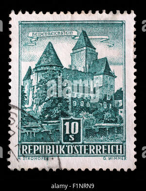 Stamp printed by Austria, shows Heidenreichstein Castle, circa 1957 Stock Photo