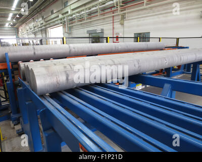 Aluminum rods Stock Photo
