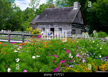 Ross Farm House at Upper Canada Village. Stock Photo