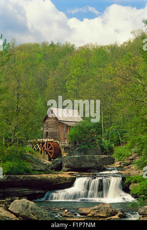 Glade Creek GristMill in Spring, Babcock State Park, West Virginia, USA Stock Photo