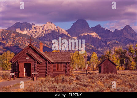 Chapel of the Transfiguration, Grand Teton National Park, Wyoming, USA Stock Photo