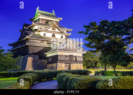 Matsue, Japan at the castle. The castle has one of the few original castle keeps in the country. Stock Photo