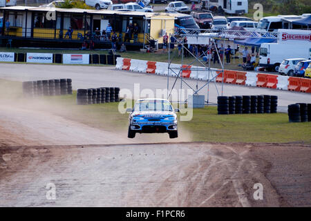 Brisbane, Australia. 5th September, 2015. Day 2 of the inaugural round of the new Sidchrome Extreme Rallycross Championship Series being held at Lakeside Park, Brisbane, the capital city of Queensland, Australia, on 4th and 5th September 2015 Credit:  John Quixley/Alamy Live News Stock Photo