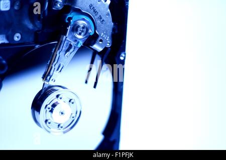 Computer Hard Drive. Opened Hard Drive. Computers Technology Photo Collection. Stock Photo