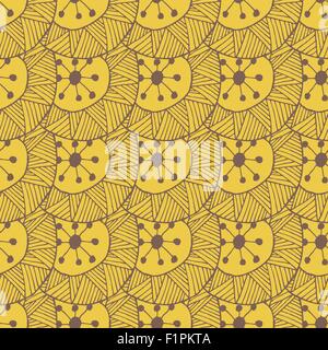 Hand drawn seamless repeating pattern with square shapes in black and brown  on cream background. Bold geometric shapes fabric, wallpaper, stationery  Stock Vector Image & Art - Alamy