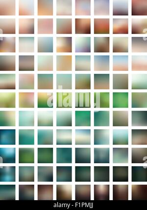 88 professional colorful blurred vector backgrounds Stock Vector