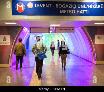 M6 Levent Bogazici Metro Line In Istanbul Turkey Stock Photo - Alamy