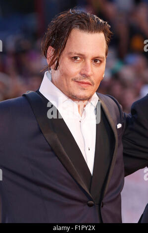 Johnny Depp attending the 'Black Mass' photocall at the 72nd Venice ...
