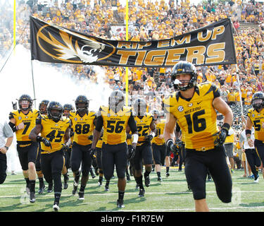 Columbia, Montana, USA. 5th September, 2015. Missouri Tigers wide ...