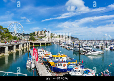 The marina and promenade in Torquay, Torbay, Devon, England, UK Stock Photo