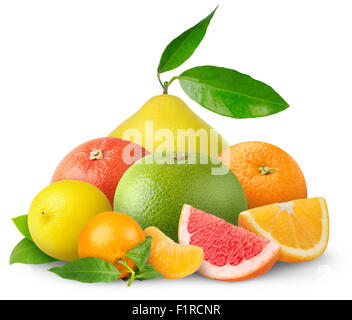 Oranges isolated on white Stock Photo