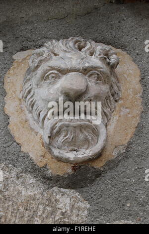 Detail of an old building in Provins, France Stock Photo