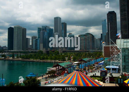 Navy Pier in Chicago Illinois Stock Photo