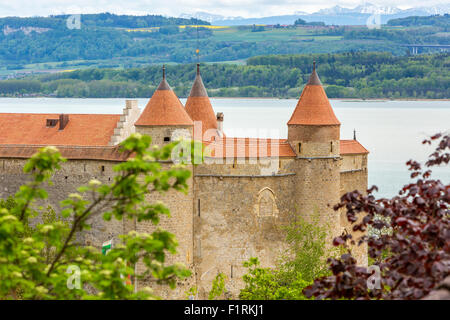 Château de Grandson, Canton de Vaud, Switzerland, Europe. Stock Photo