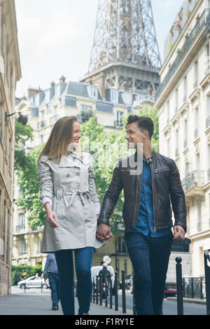 Couple visiting Paris Stock Photo