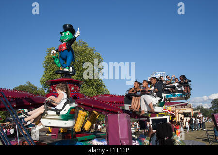 Fun Fair ride at Lambeth Country Fair in Brockwell Park Brixton South ...