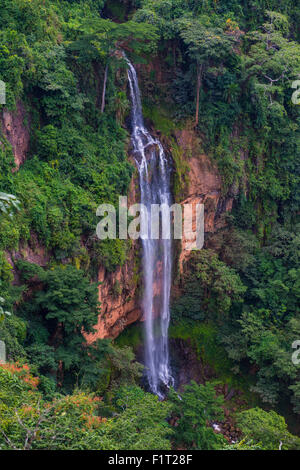 Manchewe Falls near Livingstonia, Malawi, Africa Stock Photo