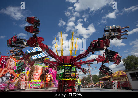 Fun Fair ride at Lambeth Country Fair in Brockwell Park Brixton South ...