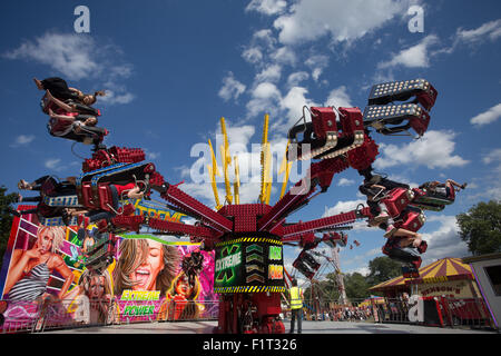 Fun Fair ride at Lambeth Country Fair in Brockwell Park Brixton South ...