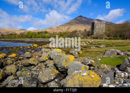 Moy Castle, Lochbuie, Isle of Mull, Inner Hebrides, Argyll and Bute, Scotland, United Kingdom, Europe Stock Photo