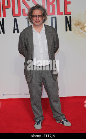 London, UK, 25th July 2015: Dexter Fletcher attends the Mission Impossible: Rogue Nation - UK special screening at the BFI IMAX Stock Photo