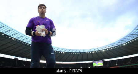 Berlin, Germany. 06th Sep, 2015. Shot putter David Storl during the ISTAF athletics World Challenge in Berlin, Germany, 06 September 2015. Photo: Jens Wolf/dpa/Alamy Live News Stock Photo